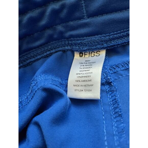 Figs Womens Kade Cargo Scrub Pants Size S Blue PO 1289 Pockets - Picture 11 of 14